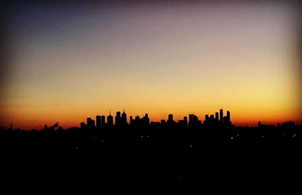 Skyline melbourne by eva cascant